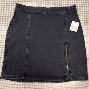 We The Free Charcoal Denim skirt